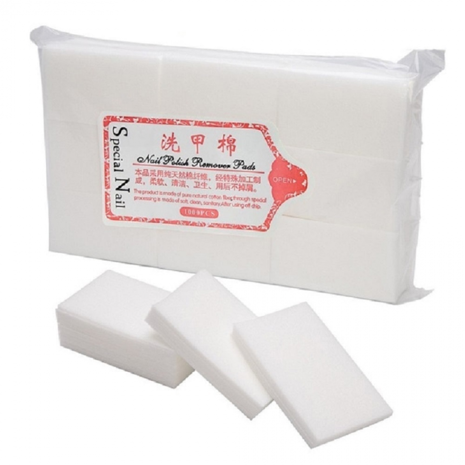 Безворсовые салфетки для маникюра 700 шт. Белые (XJM1)
