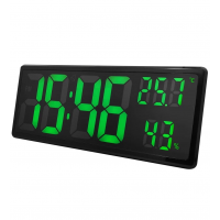 3808L-4 Электорные часы, настенные, настольные,с термометром и гигрометром