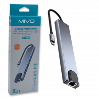 MH-8011 Mivo Многофункциональный USB HUB разветвитель 8в1 для компьютера