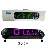 X5502 Розовые Настенные электронные часы с датой, температурой 